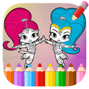 coloring book for shine shimmer aplikacja