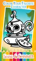coloring book for shine shimmer captura de pantalla 2
