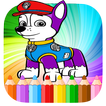 Patrol coloring pages for poppy paws