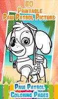 Patrol coloring pages for poppy paws captura de pantalla 3