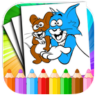 Tom Coloring pages for jerry icône