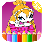 Winx Coloring pages For Fairy biểu tượng