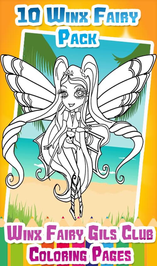 winx coloring pages for fairy for android  apk download