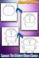 How To draw Shin Chan Easy captura de pantalla 1