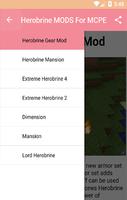 Herobrine MODS For MCPE. capture d'écran 1