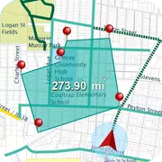 GPS Zona Medición - GPS ruta guía: tierra mapa