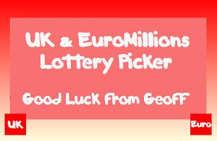 Lottery Picker UK & Euro lotto Affiche