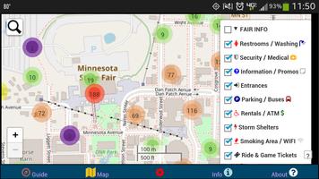Minnesota State Fair Map Guide Affiche
