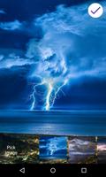 雷雨のロック画面 ポスター