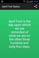 April Fool Status poster