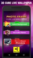 3D Photo Frame Cube Live Wallp Affiche