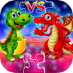 Dinosaur VS Dragon Puzzle: Jigsaw Free Games