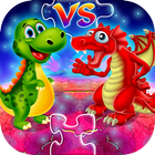 Dinosaur VS Dragon Puzzle: Jigsaw Free Games simgesi