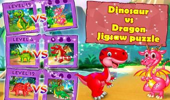 Dinosaur VS Dragon Puzzle: Jigsaw Free Games Ekran Görüntüsü 3