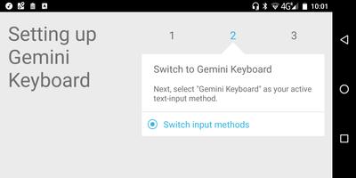 Gemini Keyboard Affiche