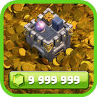 Gems and Gold for COC Prank icon