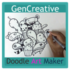 Art Doodle Maker Name icône