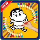 Learn Coloring Character Crayon Shin-chan APK