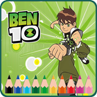Ben Ten Coloring Games for Kids icône