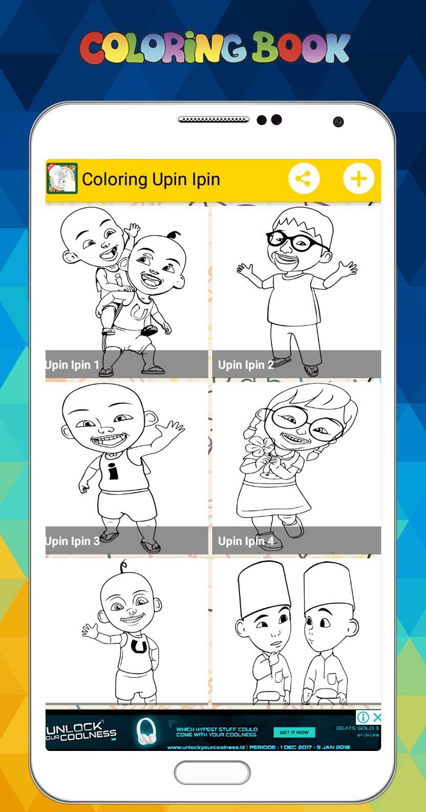 Mewarnai Upin Ipin Menggambar Lukisan Untuk Anak For Android