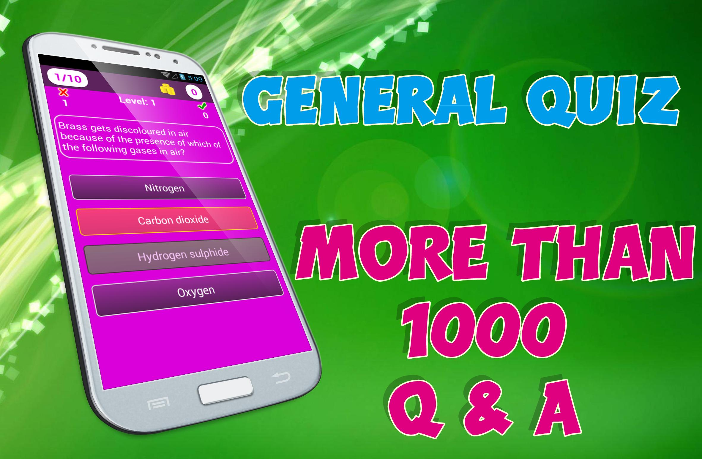 General knowledge Quizzes. Quiz game. Super Generic Quiz game. General quiz