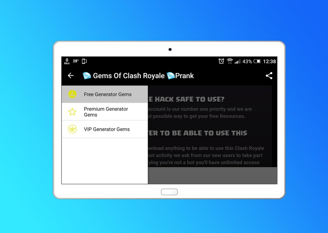 Ã°ÂŸÂ’ÂŽ Gems Of Clash Royale Prank APK Download