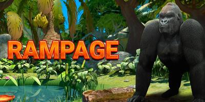 Rampage Gorilla relaxing adventure game 2018 اسکرین شاٹ 1