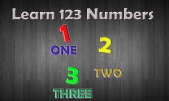Learn 123 Numbers poster