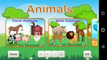 Learn Animals for Kids poster