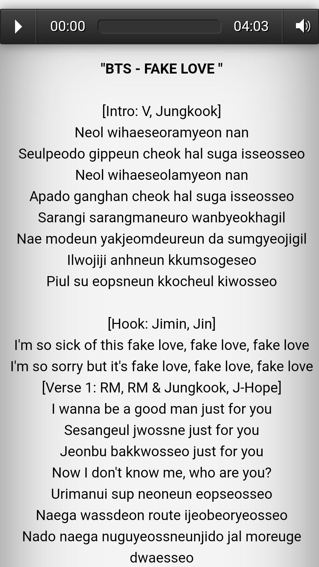 BTS Love Yourself Lyric+Music Offline for Android - APK Download