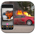 Dude your car - fire prank icône