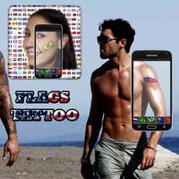 flags tattoo camera الملصق