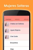 Chat con Mujeres Solteras Citas y Ligues Plakat