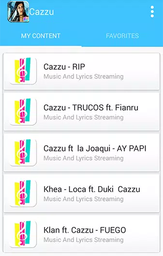 Descarga de APK de All Song Cazzu - Musica Y Letras para Android