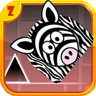 Geometry zebra dash icono