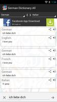 German Dictionary All تصوير الشاشة 1