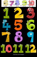 norwegian counting number Affiche