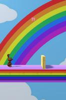 Rabbit Rainbow Rush Affiche