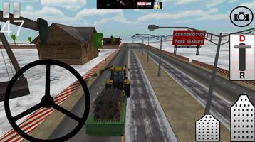Tractor Drive: Transport Cargo Cow, Tree and Hay screenshot 2