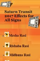 Saturn Transit 2017 Effects for All Signs 海报