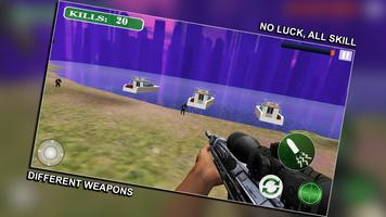Navy Army Sniper Shooting 3D Attack FPS capture d'écran 3