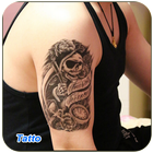 man tattoo design icône