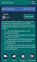 CB E20-814 EMC Exam capture d'écran 3