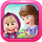 Masha And Princess Sofia Evolution - Free icône