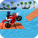 Beach Bike Fun Racing Stunt