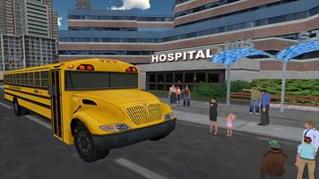 Coach Bus Driving Transport 3D plakat