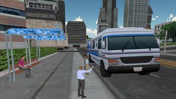 Coach Bus Driving Transport 3D 截图 2