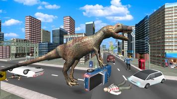 Dinosaur Simulator 2017 - Wild Dino City Attack скриншот 3