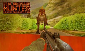 برنامه‌نما Real Dinosaur Hunter : Jurassic Dino Battle Sim عکس از صفحه