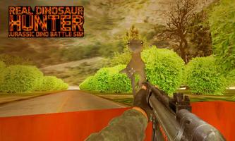 Real Dinosaur Hunter : Jurassic Dino Battle Sim Ekran Görüntüsü 2
